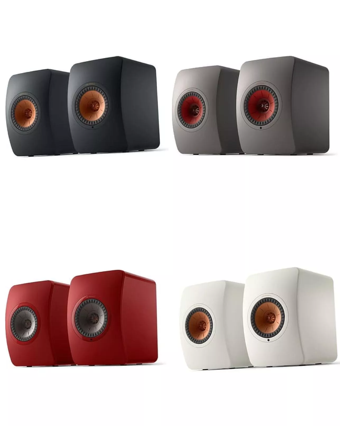 Активная пара динамиков KEF LS50 Wireless II (черный, белый, красный, серый)